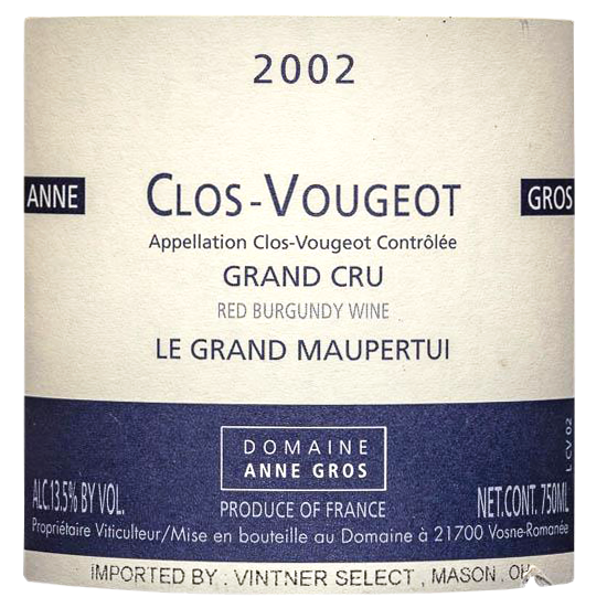 2002 Anne Gros Clos Vougeot